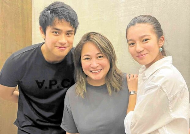 Mae Cruz-Alviar (center) with “DonBelle” —MAE CRUZ-ALVIAR/INSTAGRAM