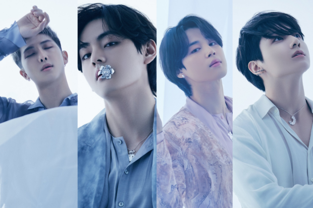 BTS members (from left) RM, V, Jimin, Jungkook. Images: X/@BIGHIT_MUSIC