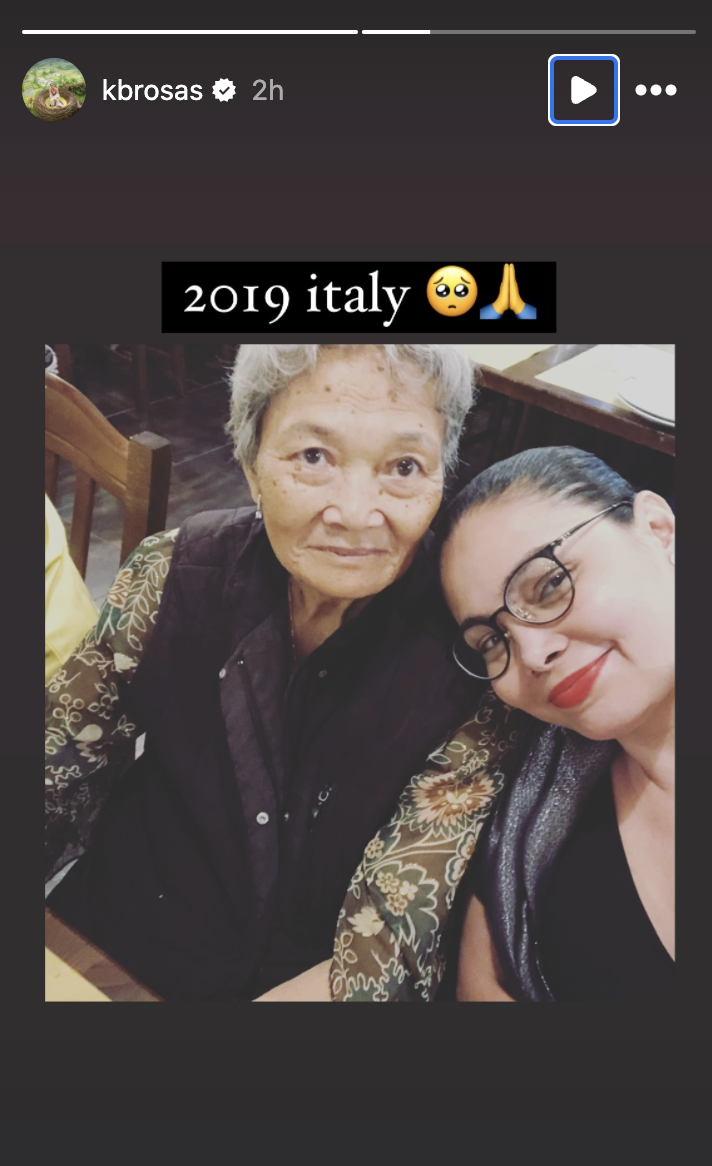 K Brosas mourns mother's death